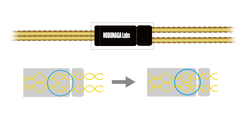 2.5mm 4pole MMCX Recable :: NOBUNAGA Labs SUPREME