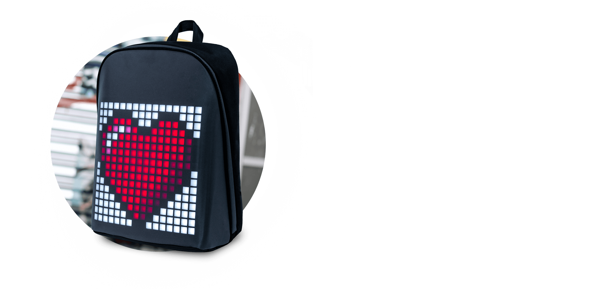 WiseTechTop Banner DIVOOM PIXOO BACKPACK